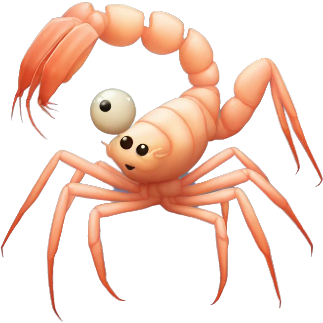 Shrimp x spider emoji