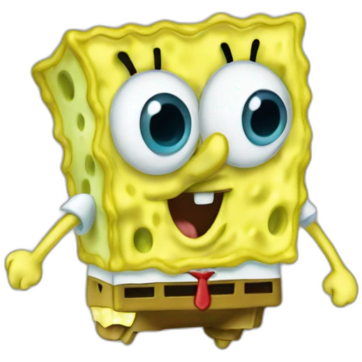 Spongebob with Mickey emoji