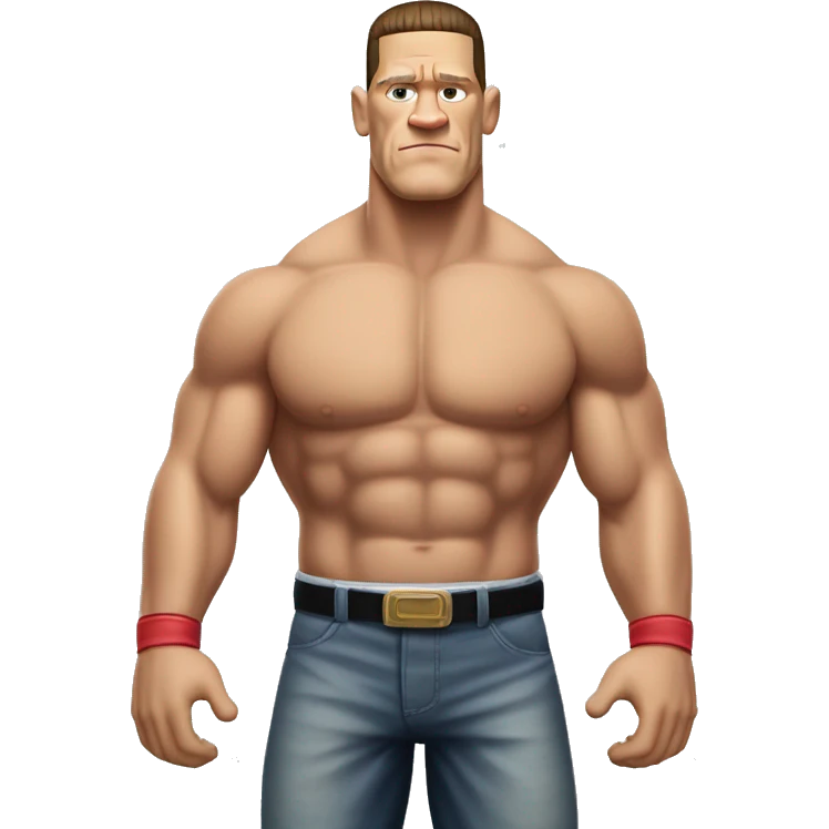 john cena wwe full body emoji