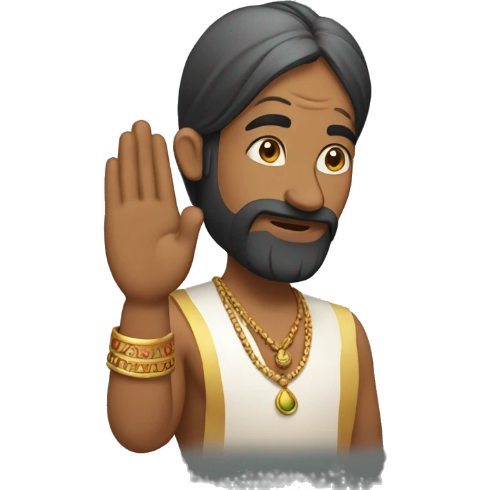 Indian saying namaste emoji