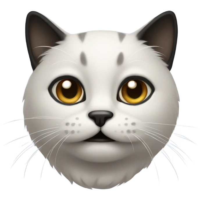 Cat with black mustache emoji