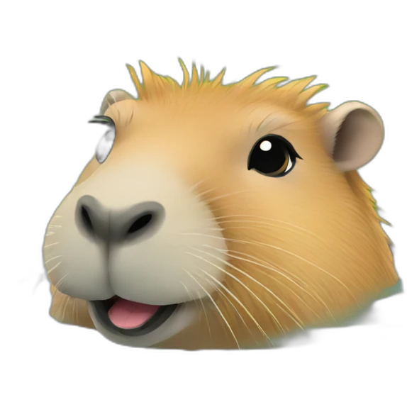 Capybara spa happy emoji