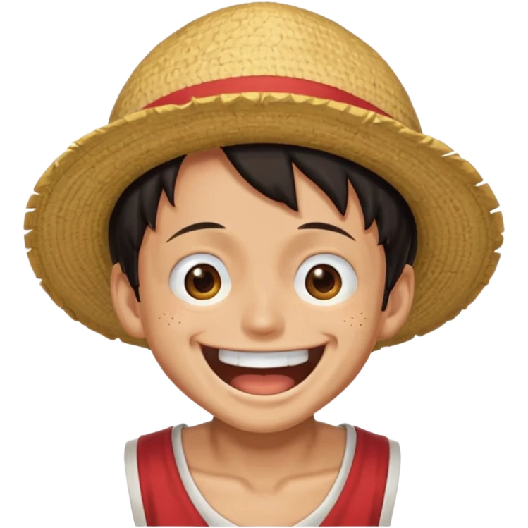 Luffy original con sonido riendose emoji
