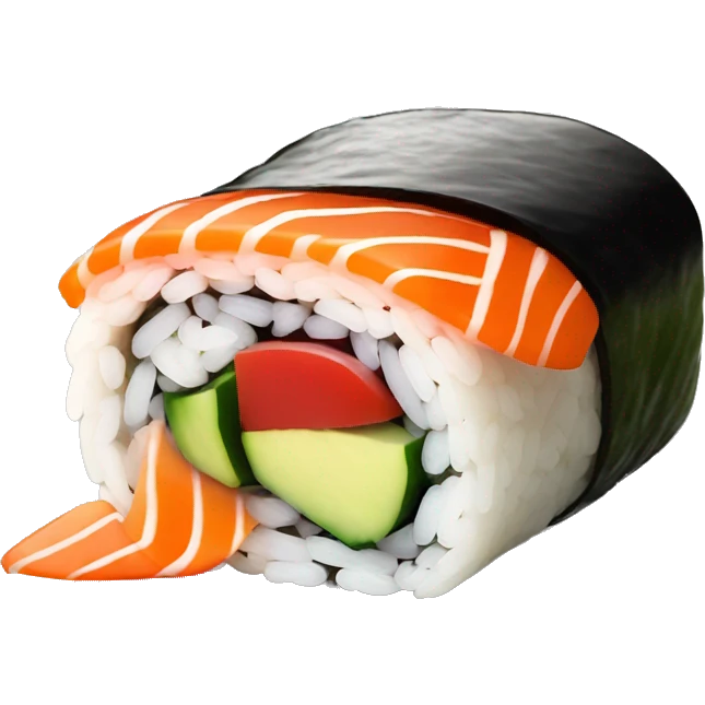 Sushi Roll nicely plated emoji