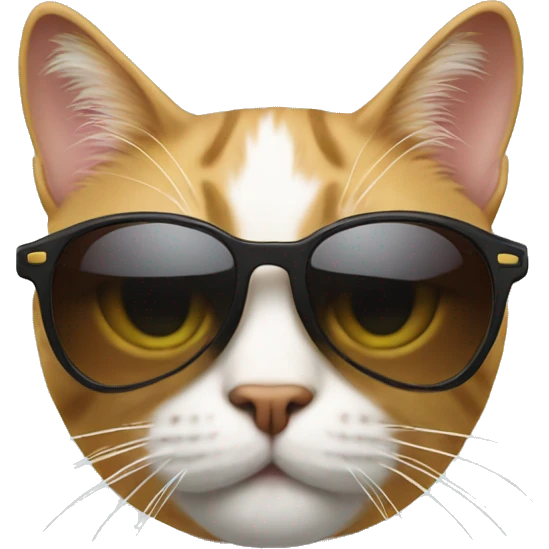 Cat with sunglasses emoji