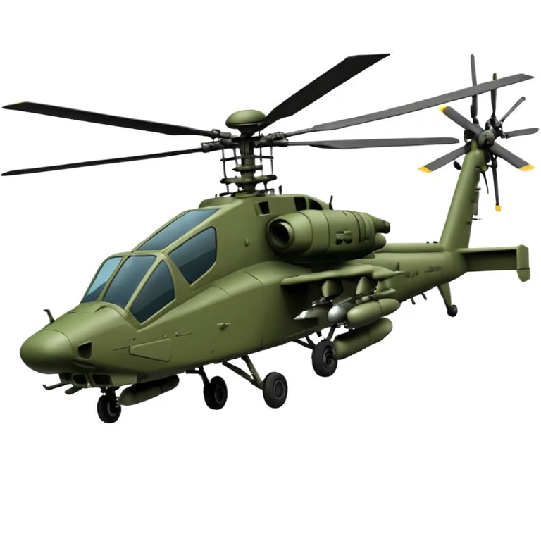 Apache helicopter flying emoji