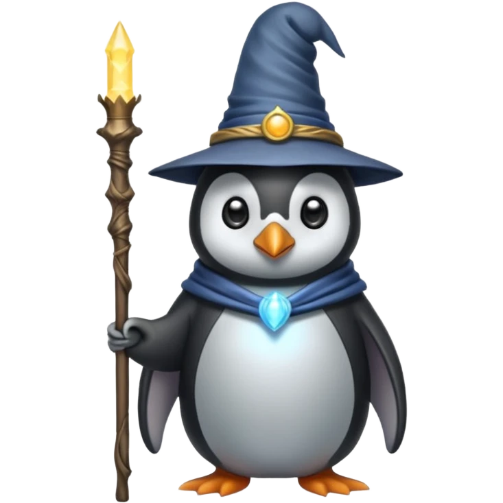 Penguin Wizard emoji
