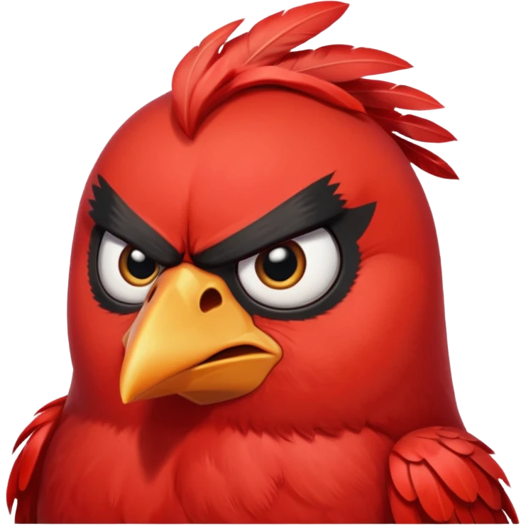 bird angry red emoji