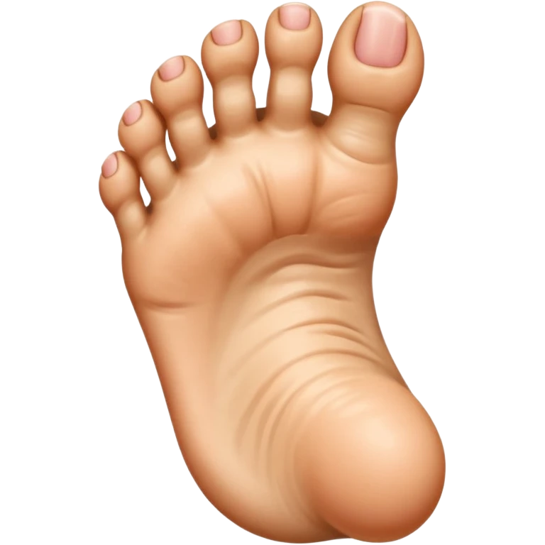 Toe flipping the middle toe emoji