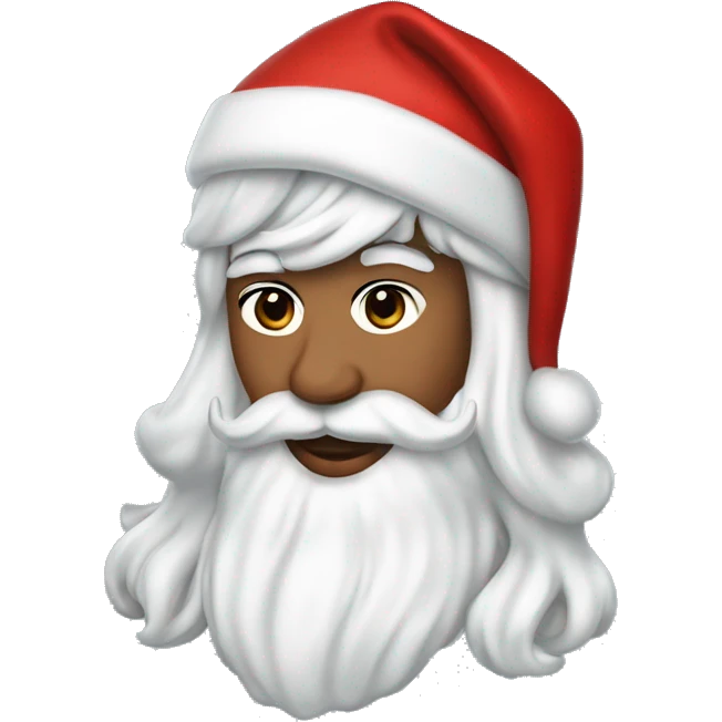 Kylie Jenner as santa claus emoji