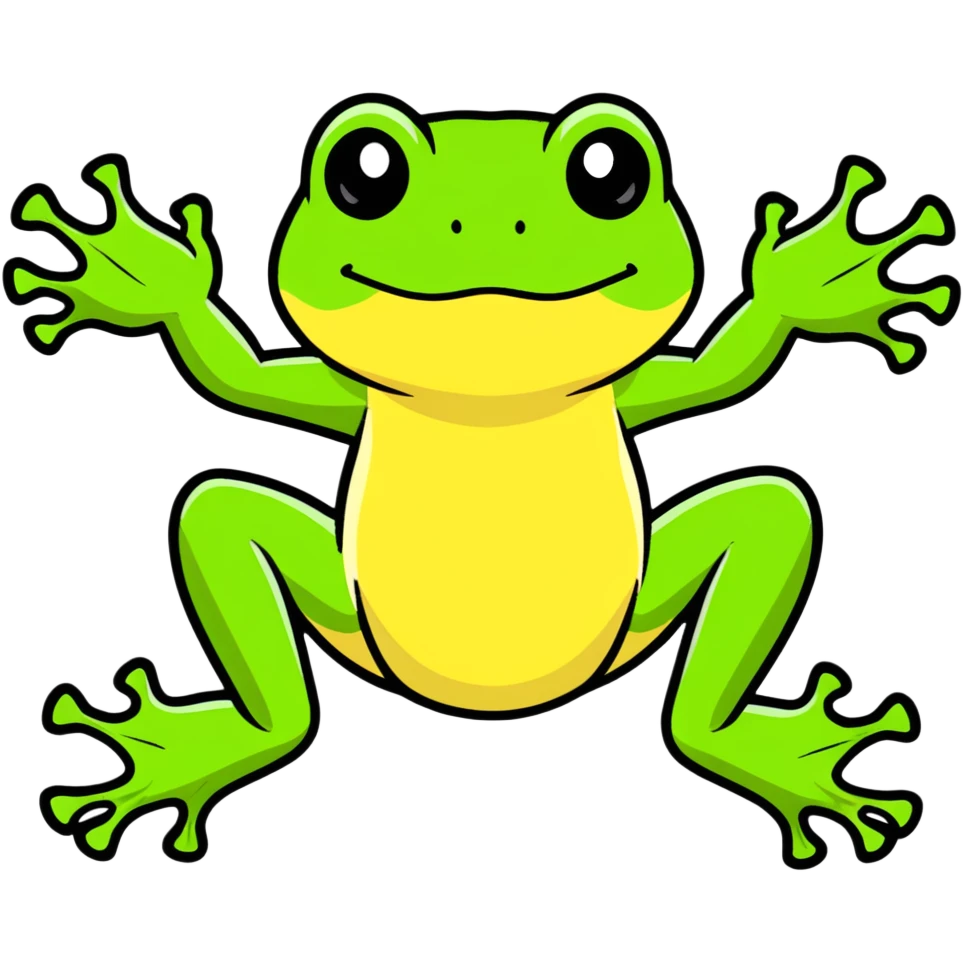 toxic laboratory frog with mechanical limbs emoji