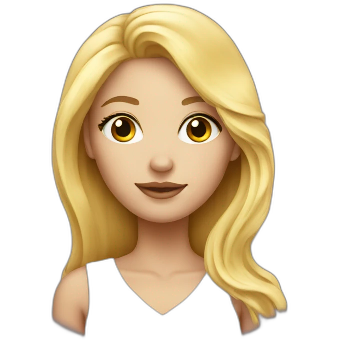 Astrology blonde girl emoji