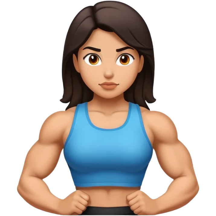 strong girl Hispanic emoji