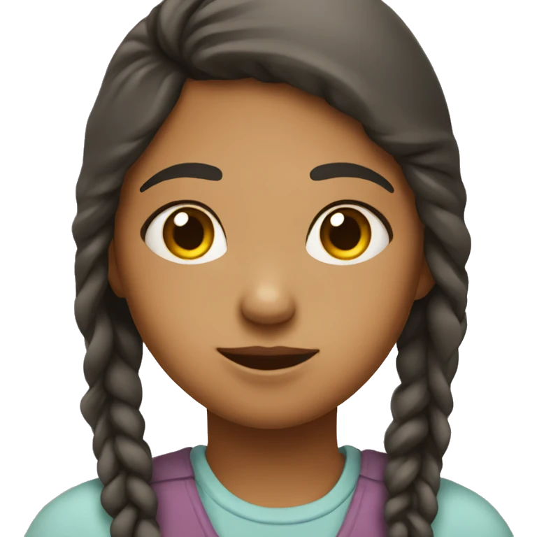 a girl who feels a sense of love and compassion when she is engaged in creativity emoji