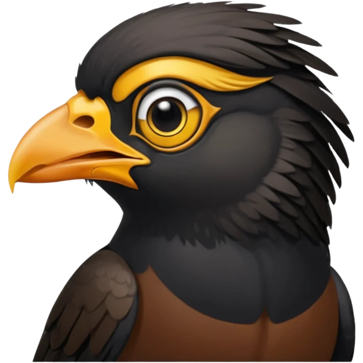 A common myna bird emoji emoji