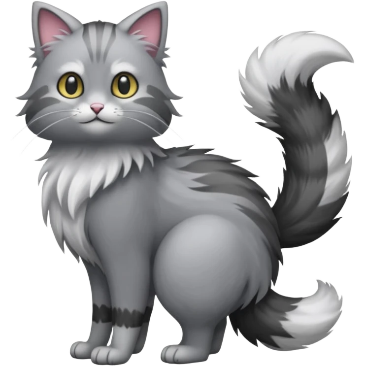 Glameow-Fakémon-hybrid-creature (full body)  emoji