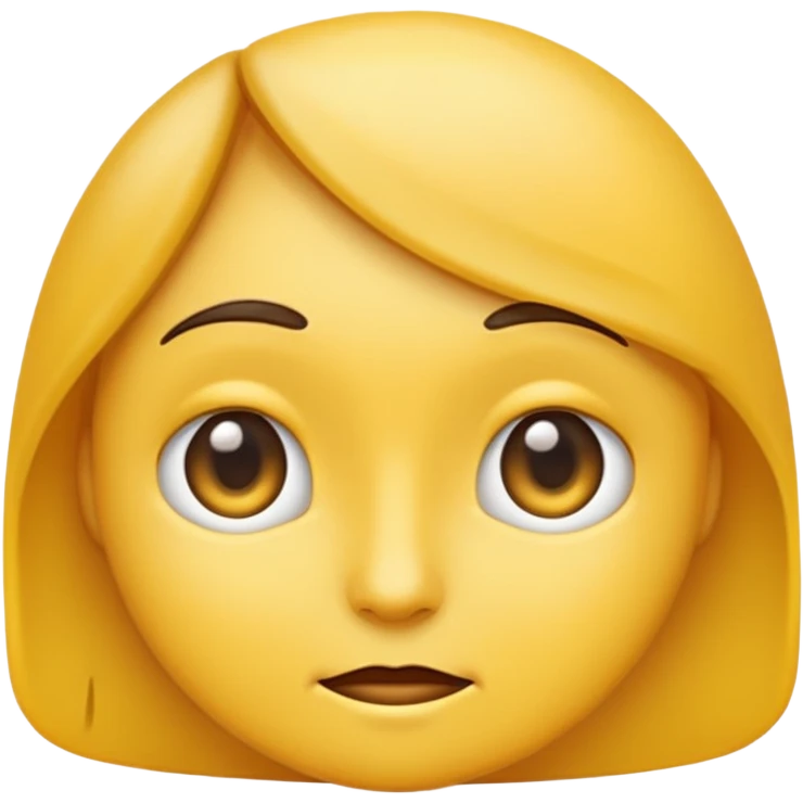Emoji giving side eye emoji