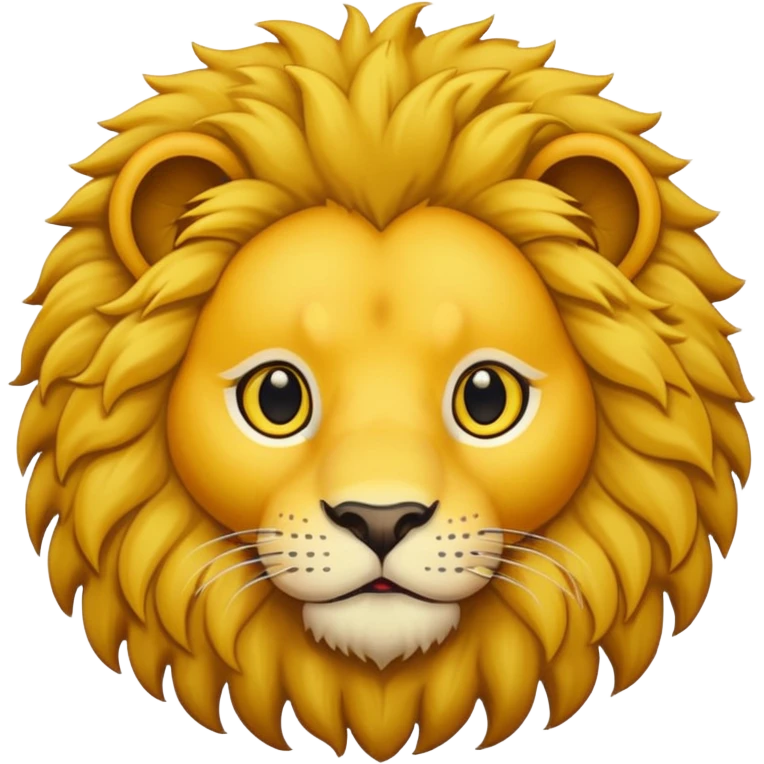lion face emoji dot eyes emoji