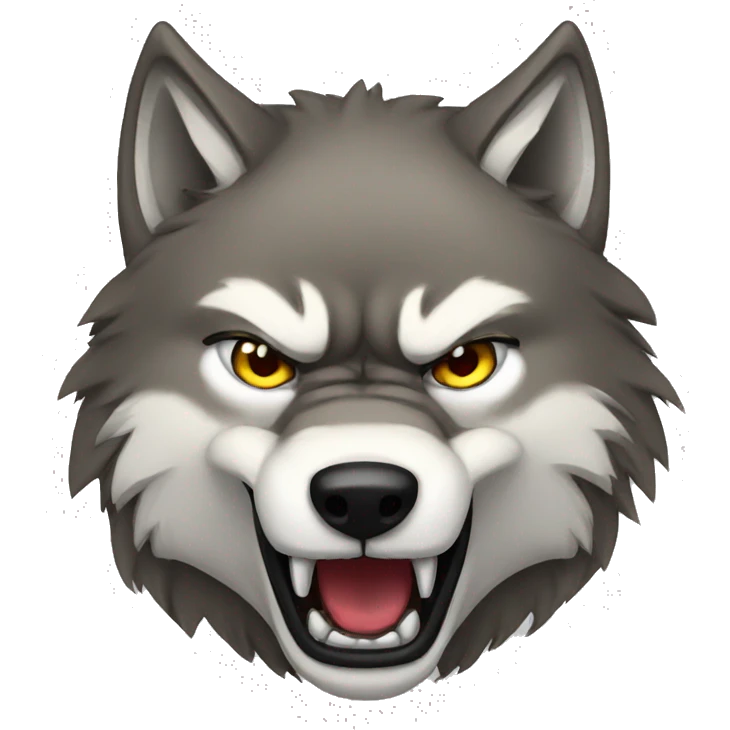 anger wolf emoji