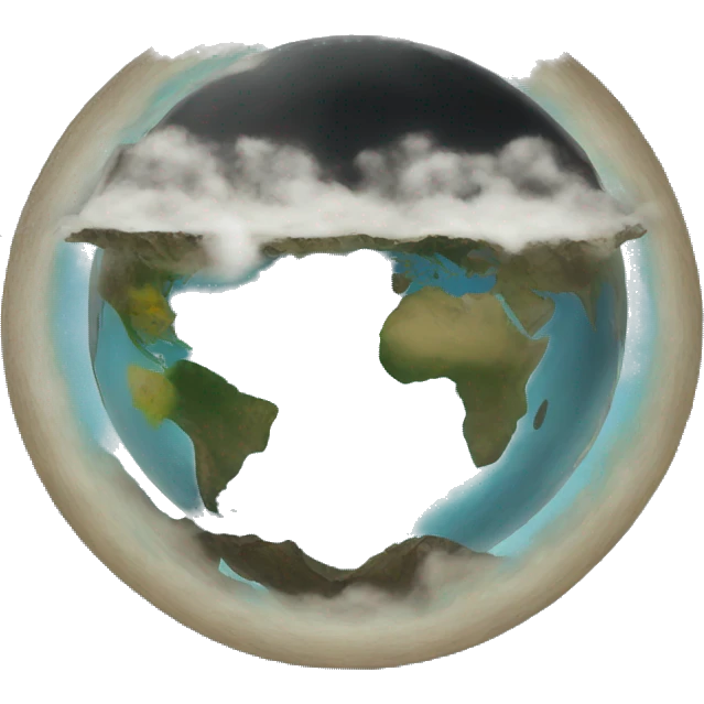 a flat earth emoji