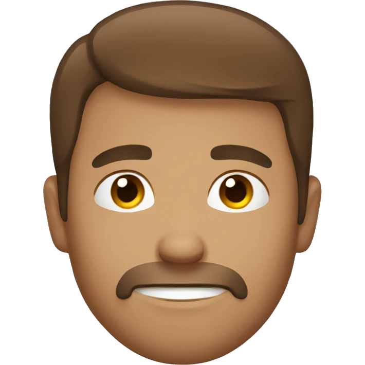A brown hair guy sleeping emoji