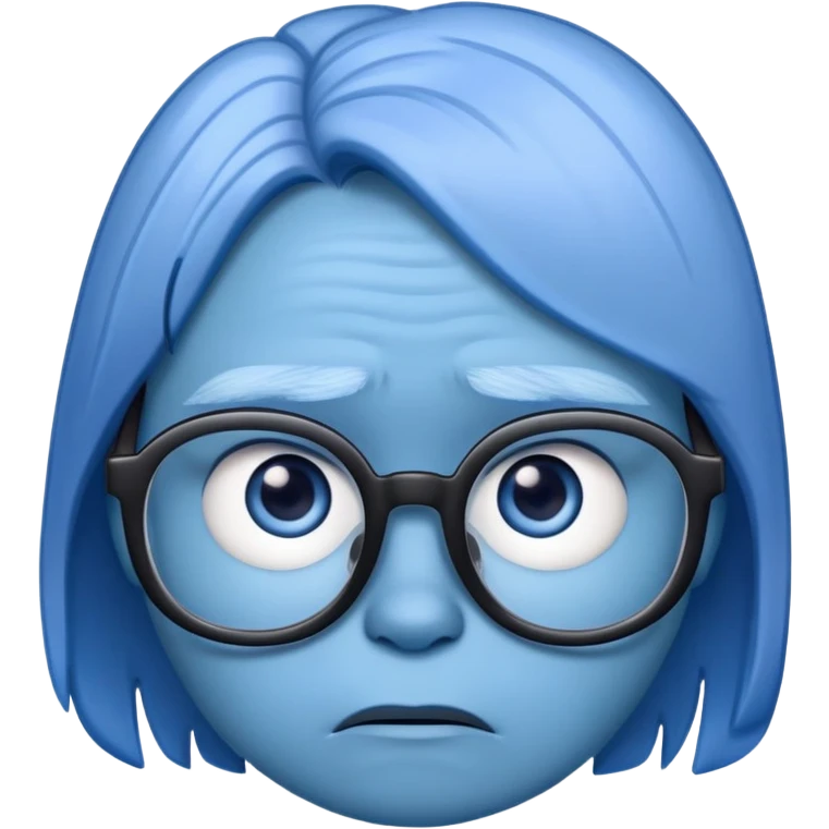 Sadness character from Inside Out movie emoji