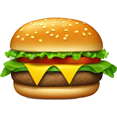 a vegeterian burger emoji