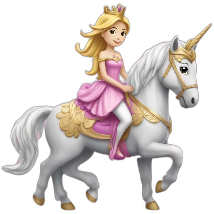 Princesse sur licorne emoji