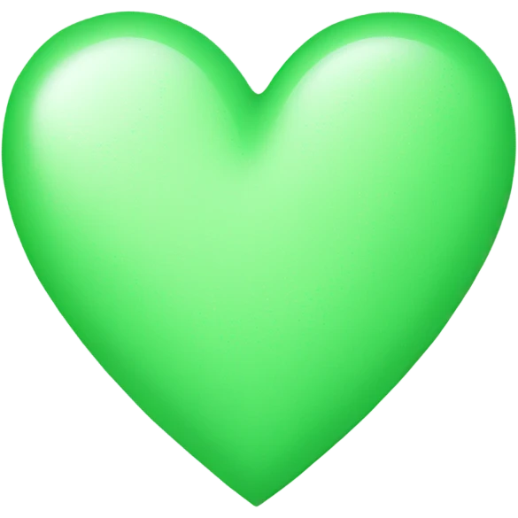 light green heart emoji