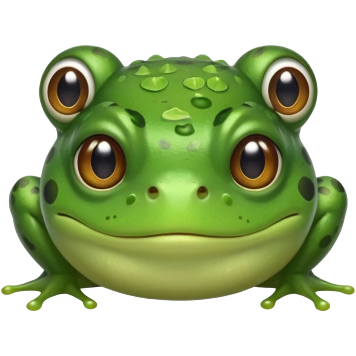 frog with baby bangs emoji