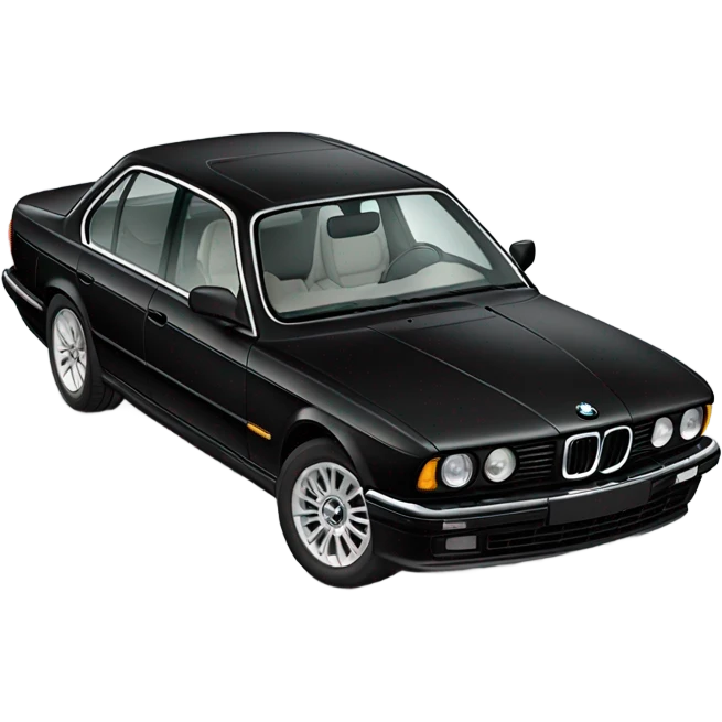 Bmw e32 black side view emoji