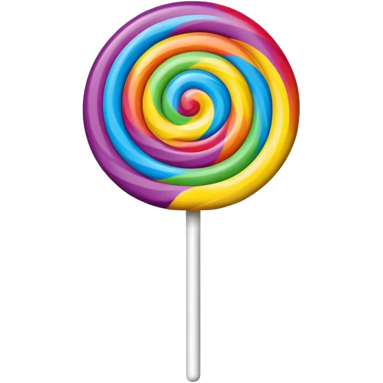 a swirled lollipop with lines to show spinning emoji