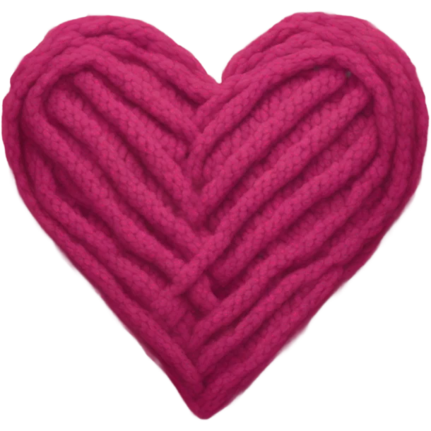 Knit scarf heart emoji