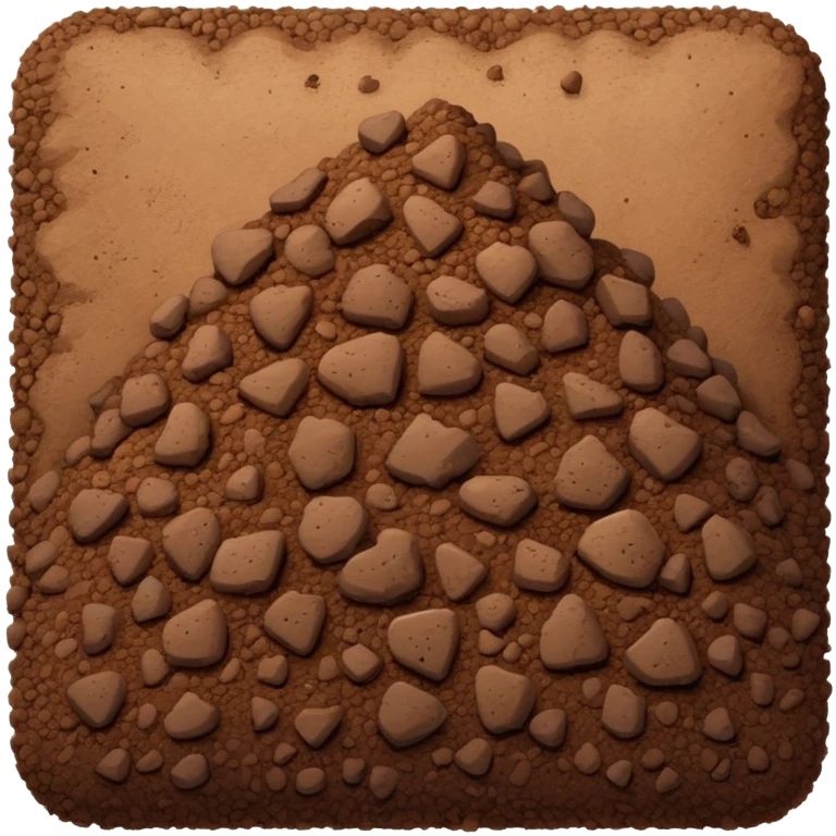 Big mound of dirt emoji