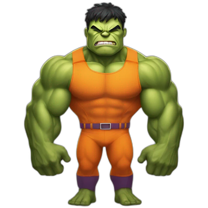 Hulk in orange Uniform emoji