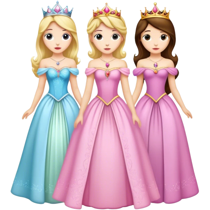 3 princesses  emoji