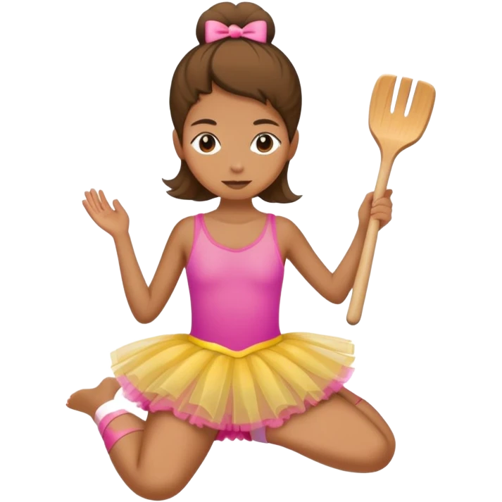 Dig with a tutu emoji