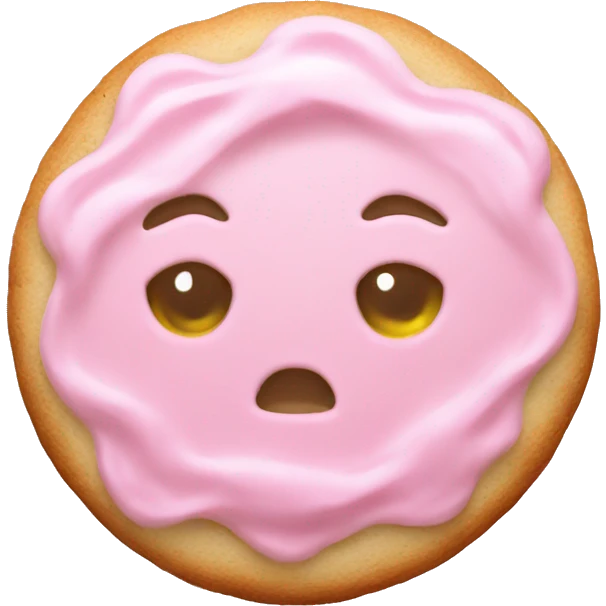 Pastell pink asthetic clean Christmas cookie emoji