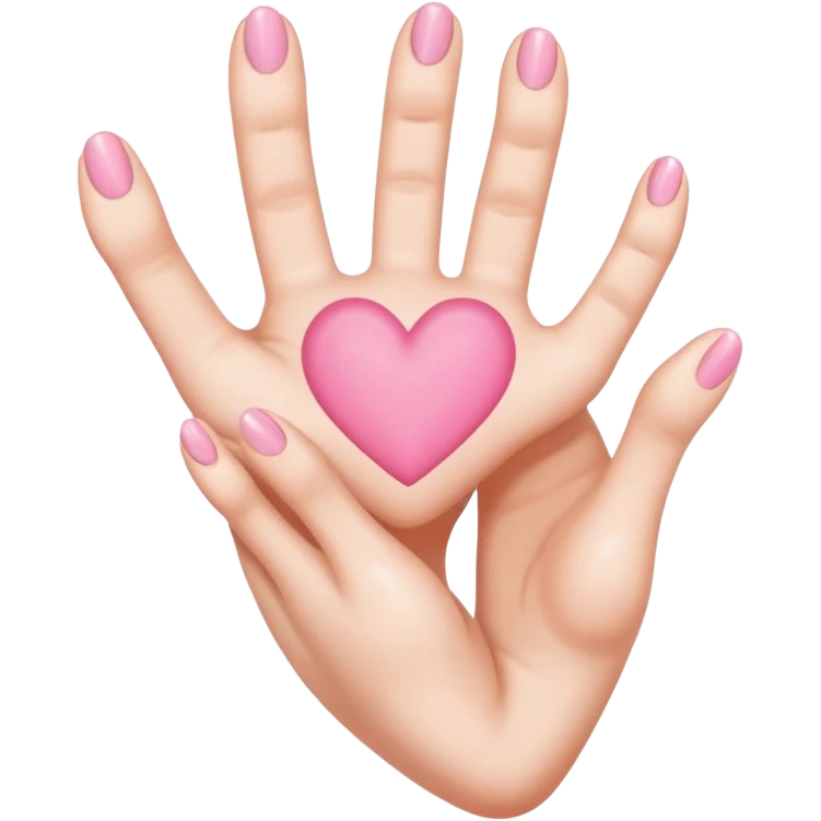 hand heart but with feet instead of a hand emoji