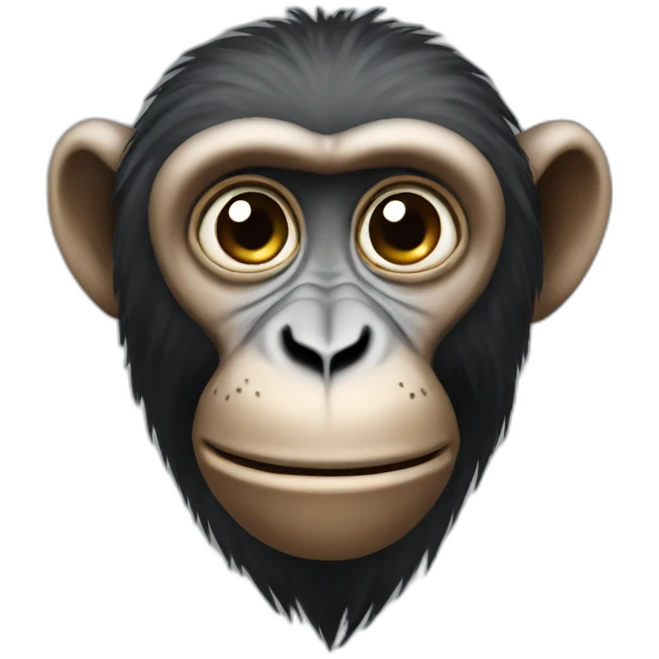 An African monkey emoji