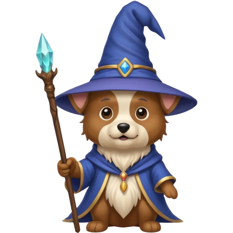 Dog wizard emoji