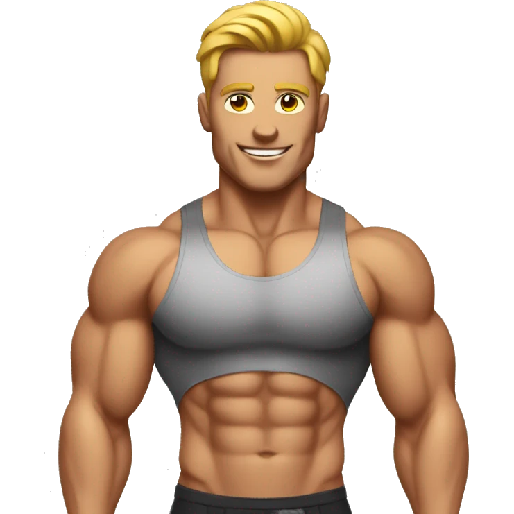 Male bodybuilder emoji