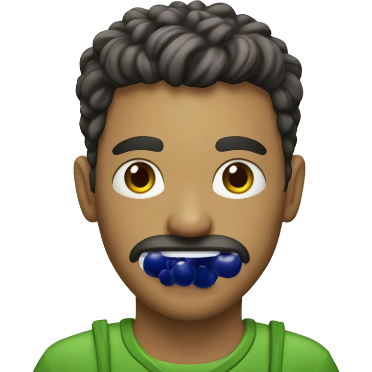 Homem tomando açai emoji