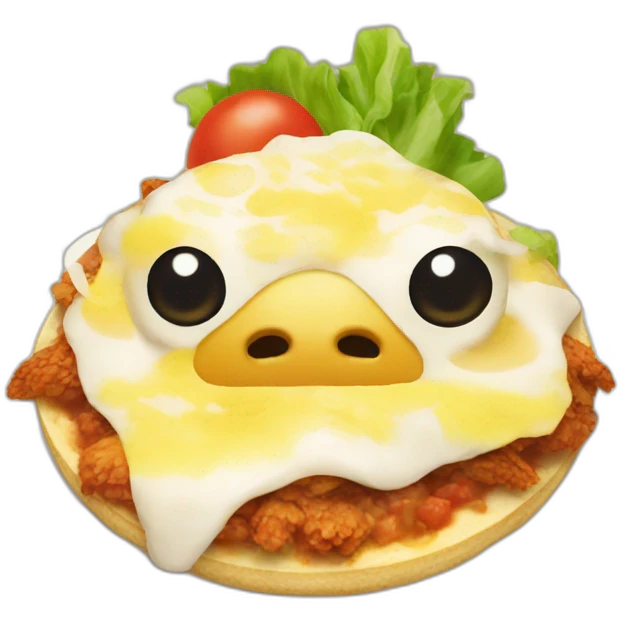 chicken-tostada-no-face emoji