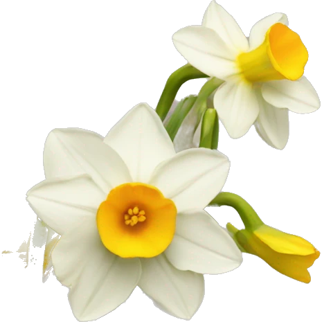 Narcissus flowers emoji