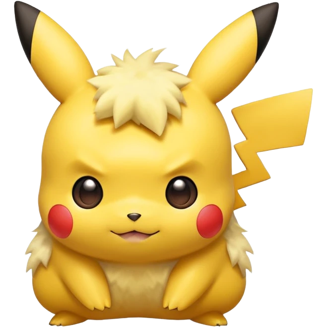 Pikachu from Pokemon emoji