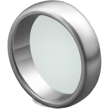 silver ring shadow 45 degree angle emoji