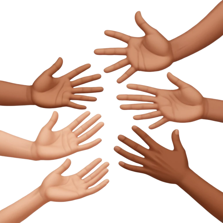 Die Erschaffung adams nur die Hände emoji