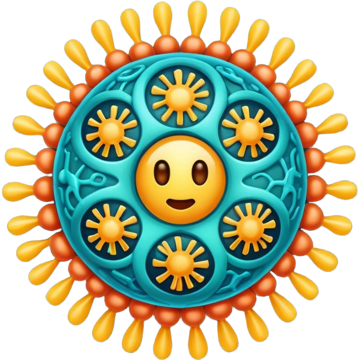  virus with many part emoji