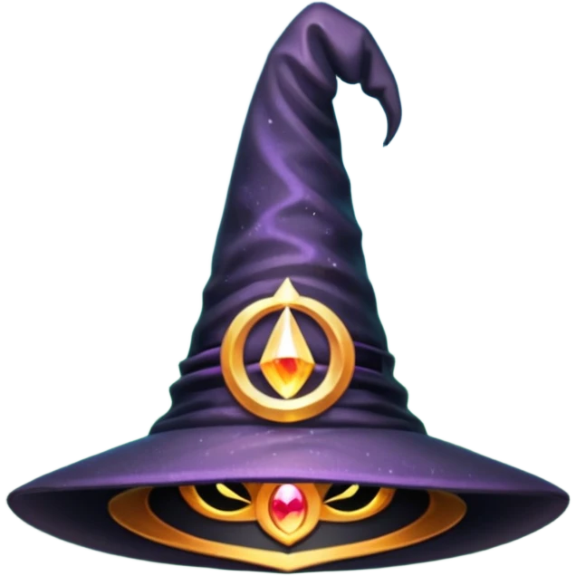 magic, sparkle, witch hat emoji